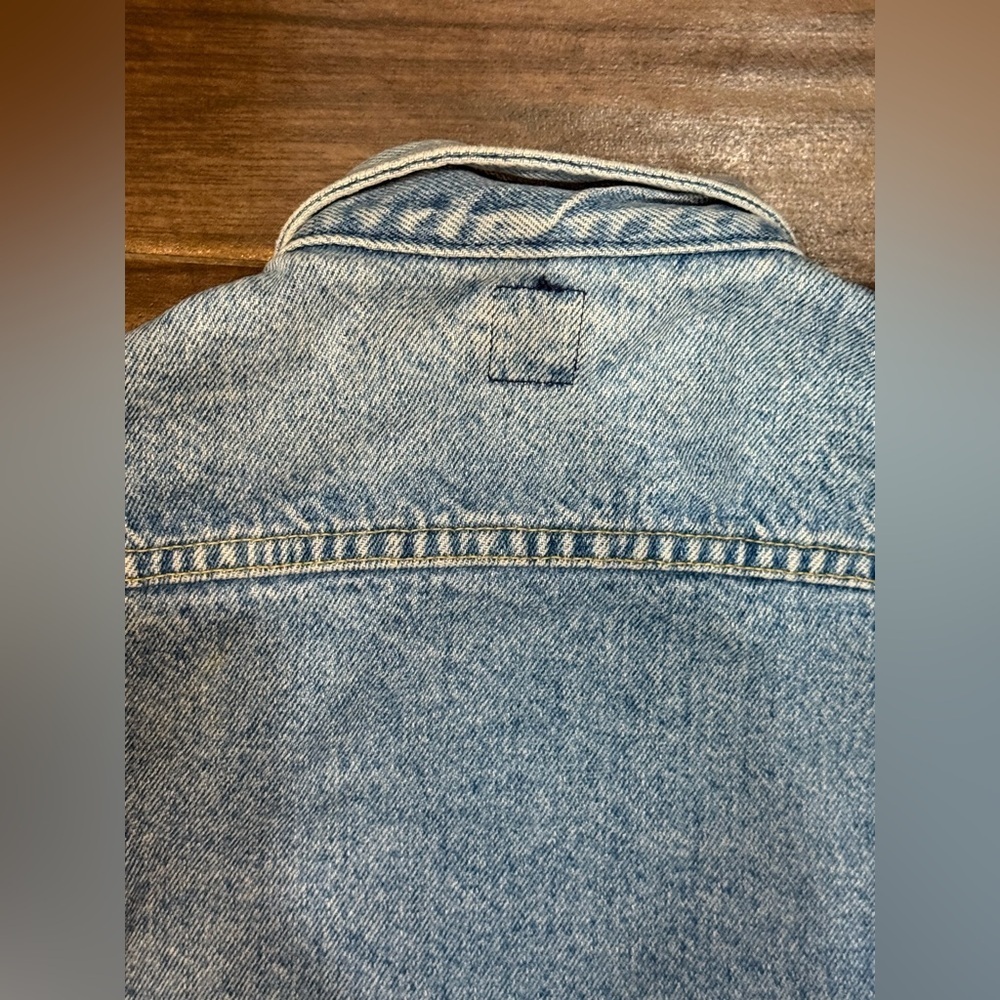 Vintage Lee Riders Blue Denim Trucker Jean Jacket W 18 - Picture 15 of 15